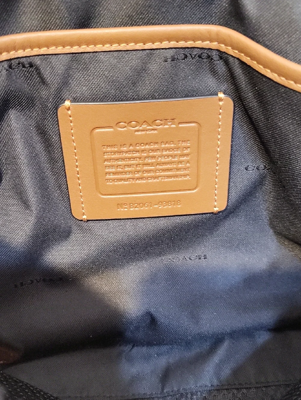 Authentic Coach Blue Pacer Modular Bag NWOT Multi Pocket Leather